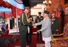 Indian Army Chief conferred the honorary general of Nepali Army