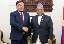 Foreign Minister Khanal and Mongolia’s ex-PM hold discussion
